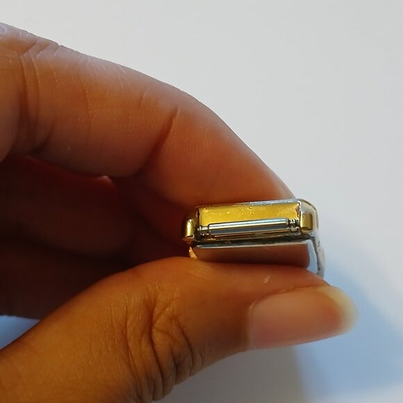 Citizen Eco-Drive Women Gold Tone Rectangle Dial B023-S001561 Watch Case - Picture 11 of 12